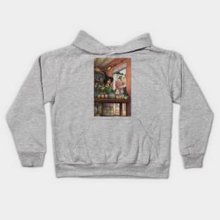 Everyday Witch Tarot - 8 of Pentacles Kids Hoodie